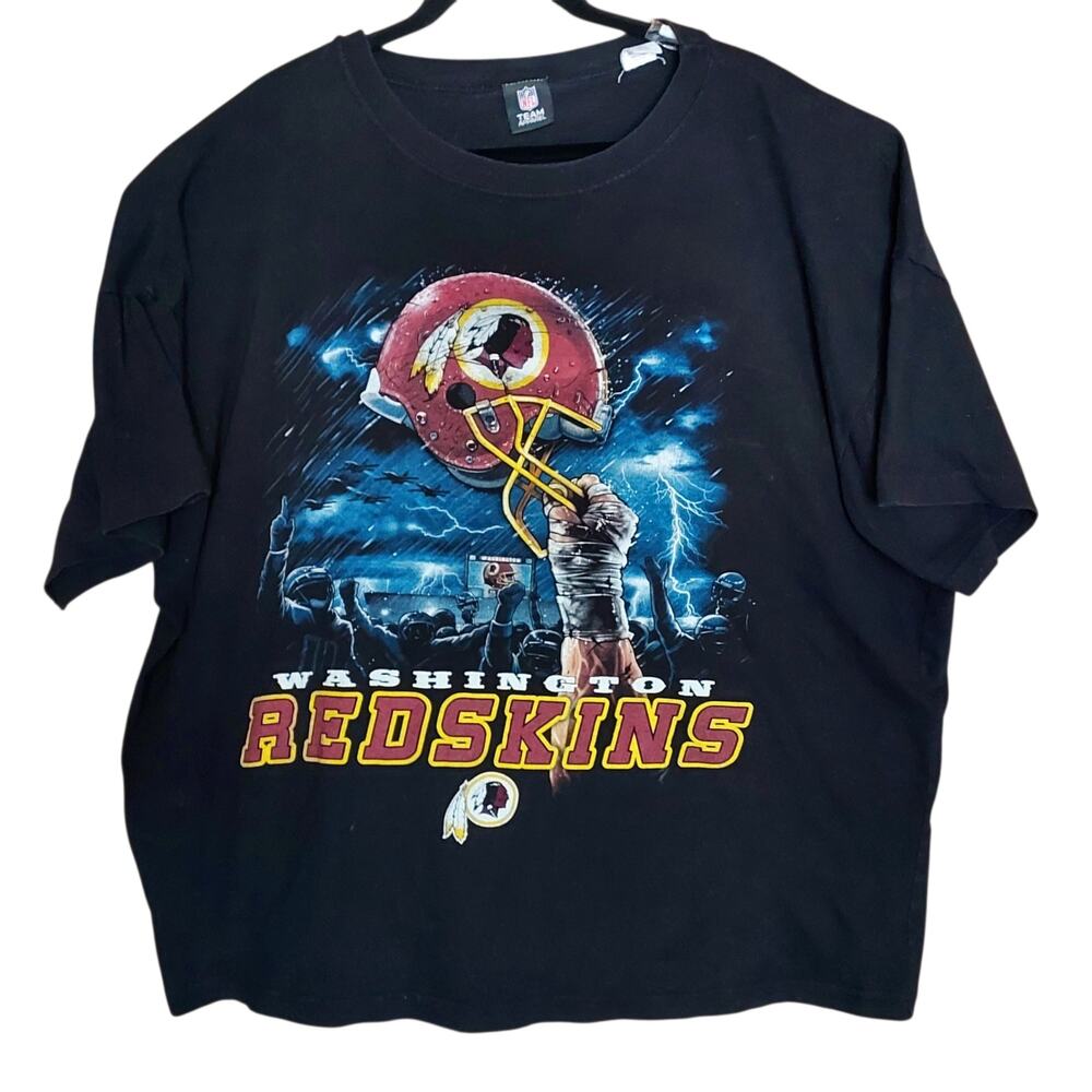 Washington Redskins NFL Team Apparel Men's Football Fan T-Shirt Black Size 4X